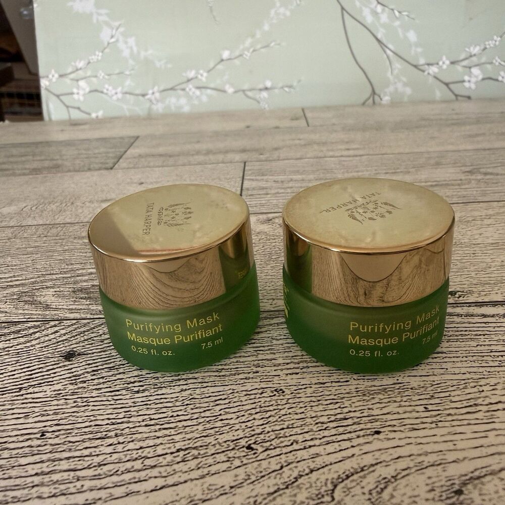 Tata Harper Purifying Mask 0.25 fl.oz. 7.5 ml. Travel Size Lot Of 2 New